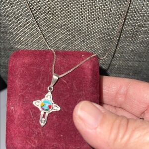 Elegant Silver Necklace with Native American Pendant